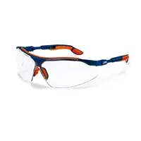 Uvex I-VO Okulary ochronne - przezroczyste szybki, niebiesko-pomarańczowe 