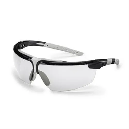 Uvex i-3 Okulary ochronne, przezroczyste szybki, czarno-szare