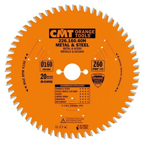 CMT Orange Industrial Piła do cięcia stali - D160x2 d20+16 Z60 HW