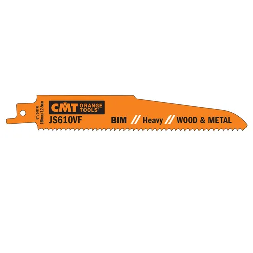 CMT Piła szablasta BIM Heavy Wood-Metal 610 VF - L150, I130, TPI5-8 (5 szt.)