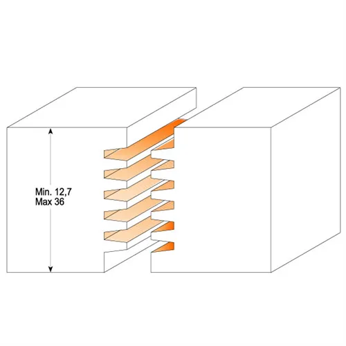CMT Frez do połączeń klinowych - D47,6x12,7-36 H5,3 S=12 HW