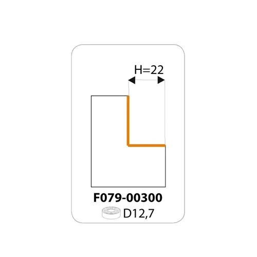 IGM F049 Duży frez do wręgowania HW - H22 D56,7x12 L66 S=12