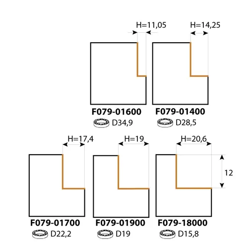 IGM F049 Duży frez do wręgowania HW - H22 D56,7x12 L66 S=12