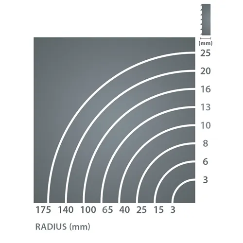 IGM Carbon FORCE REGULAR Taśma do piły 2560mm - 10 x 0,65mm 6Tpi