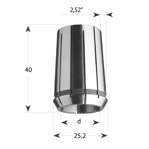 IGM Precyzyjna tuleja zaciskowa EOC-16 DIN 6388 - 6mm