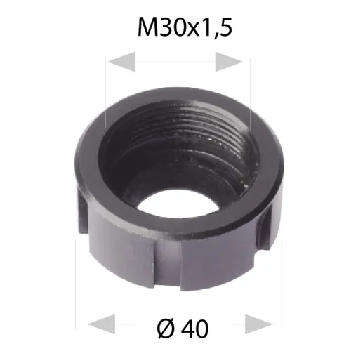 Nakrętka do głowic MK2 - M30x1,5-40 P