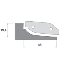 IGM Nóż profilowy do F631 - typ C, dolne pobieranie