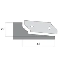 IGM Nóż profilowy do F631 - typ A, górne pobieranie