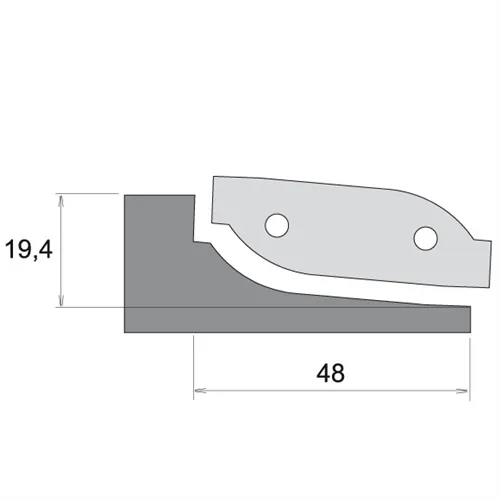 IGM Nóż profilowy do F631 - typ C, górne pobieranie