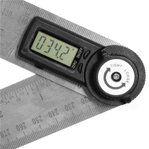 IGM Kątomierz cyfrowy z linijką - 200mm (ogółem 400mm)