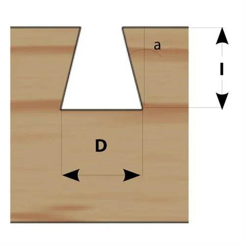 IGM Fachmann M118 Frez do połączeń na jaskółczy ogon - D12,7x20-8°x68,4 S=8 HW
