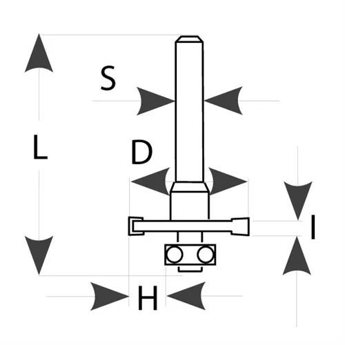 IGM M122 Tarczowy frez do rowków - D31,8x6 L64,8 S=8 HW